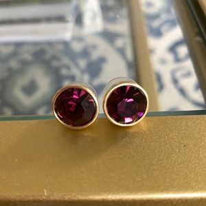 Kate Spade around Studs in Deep Purple